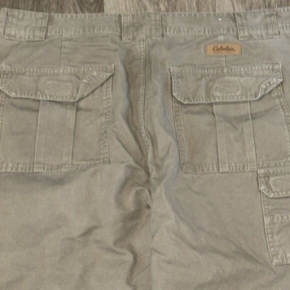 Cabelas 7-Pocket Hiker Pants W38 L30 Khaki 100% Cotton Outdoor Mens Casual - Picture 9 of 12